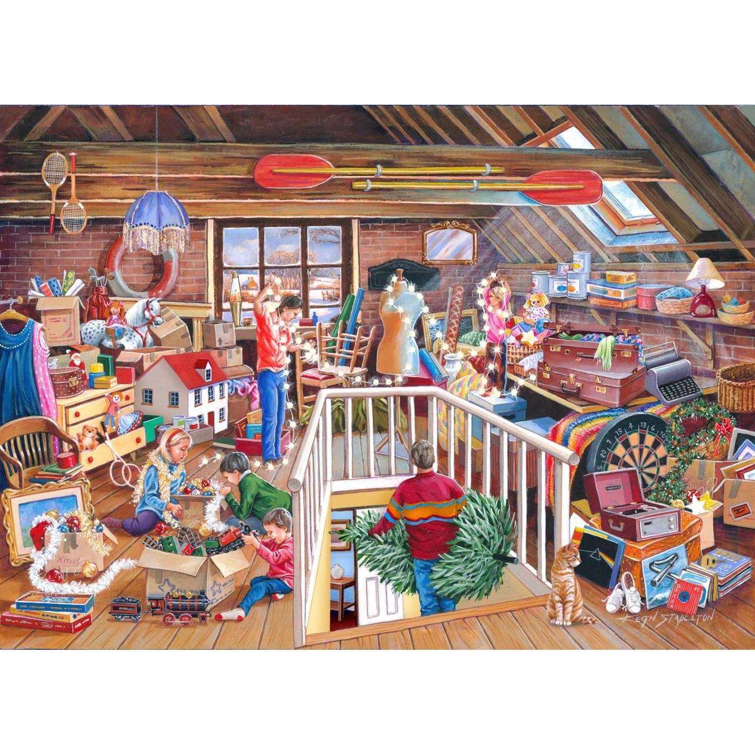 The House of Puzzles - 1000 Piece Jigsaw Puzzle - Find the Differences No.22 – ‘Hunt the Baubles’