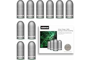 ACEDAYS Gaming Finger Sleeves,100% Visible Silver Fibers,Just Right Pressure/Breathable/Sweatproof, Upgrade Gaming Gloves for