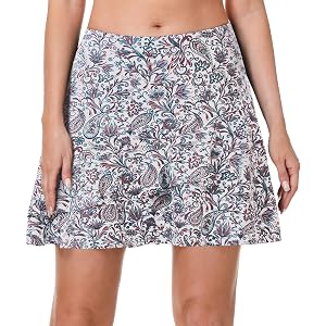ANIVIVO 17" Golf Skorts for Women with Pockets Athletic Tennis Skirt | High Waisted, Pickleball, Workout, Casual, Lightweight