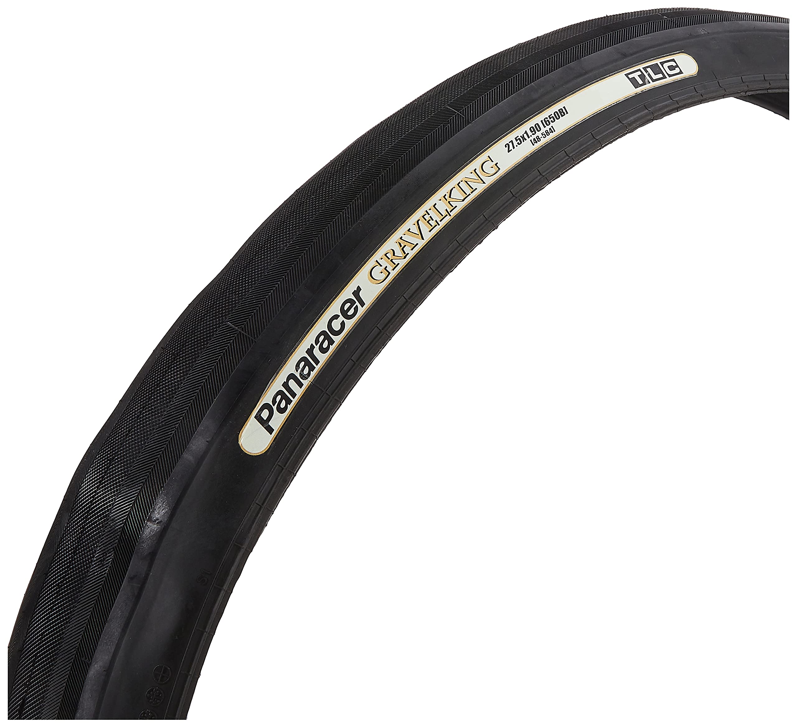 Panaracer GravelKing Slick TLC Folding Tyre : Black, 27.5 x 1.90