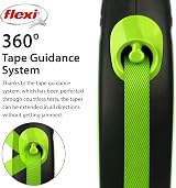 flexi Neon M Tape 5 m Black Neon-Green Retractable Dog Leash up to 25 kg view 4