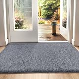 DEXI Dirt Trapper Door Mat Indoor 60x90 cm Grey-Blue Non-Slip Machine Washable