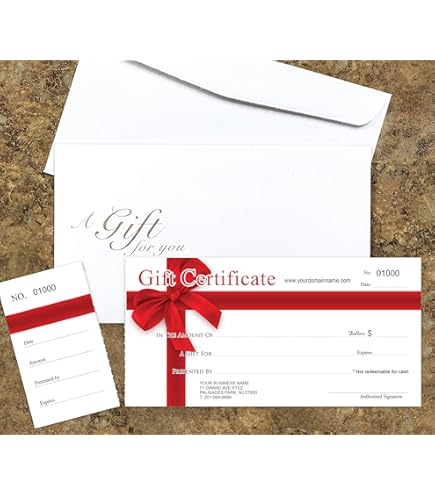 Adams Gift Certificate, 2-Part Carbonless, 25 Numbered Certificates Per Book, Store Sign - View #5