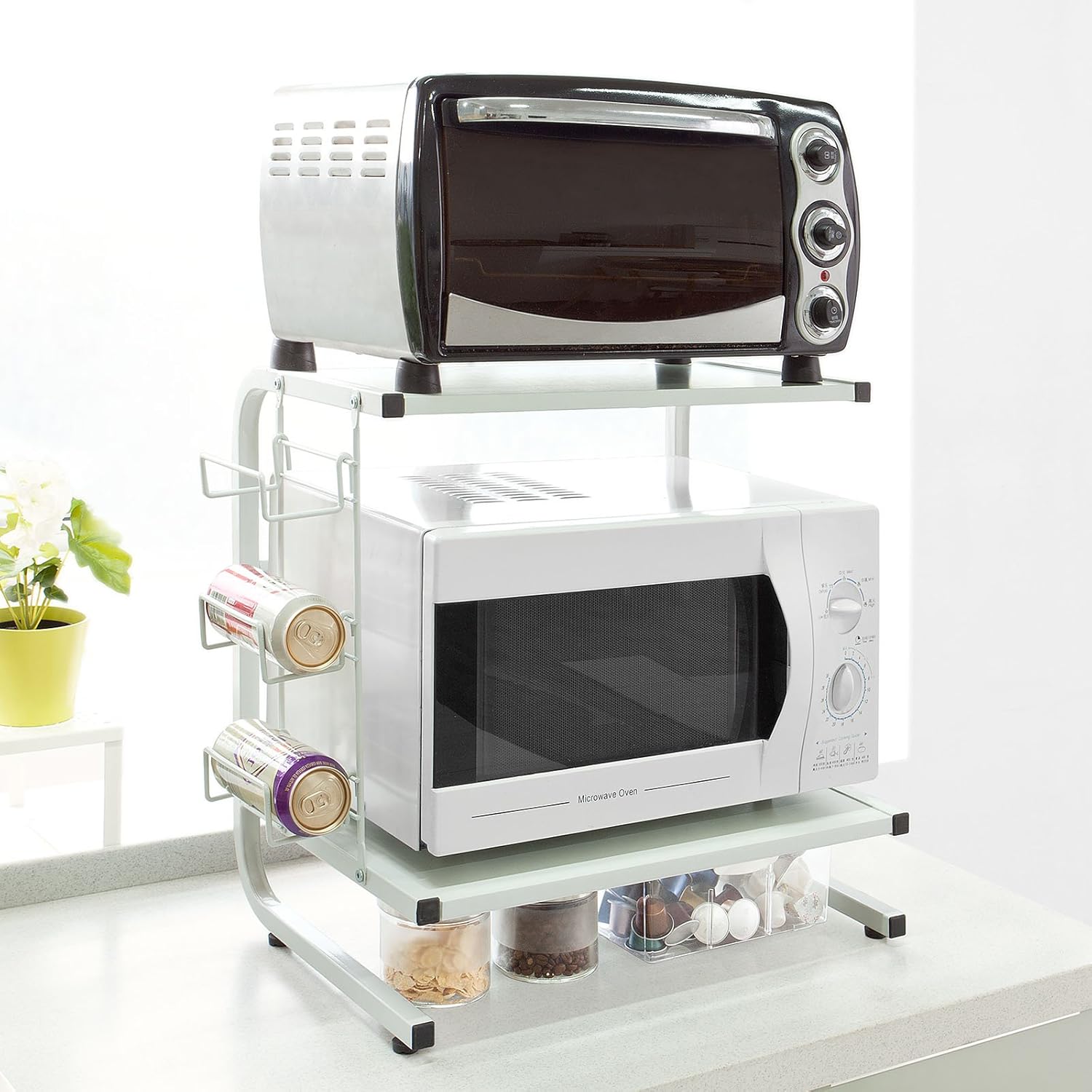 etagere micro ondes bois