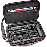SYMIK S320-X Carrying Case for Insta360 X5 X4 Air, Anti-water Splash, Anti-shock Compact Travel Bag with Shoulder Strap, Handy Handle, Protective Storage Nylon Case for Insta 360 X5 X4 Air Accessories