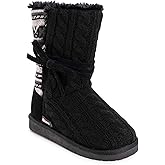 MUK LUKS womens Women's Clementine Fashion Boot, Ebony, 6 US