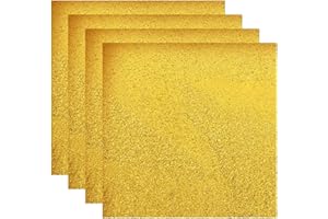 Kichvoe 200pcs Aluminum Foil Wrapping Papers: Chocolate Candy Wrappers Aluminium Foil Papers Wrapping Gold Candy Bar Butter P