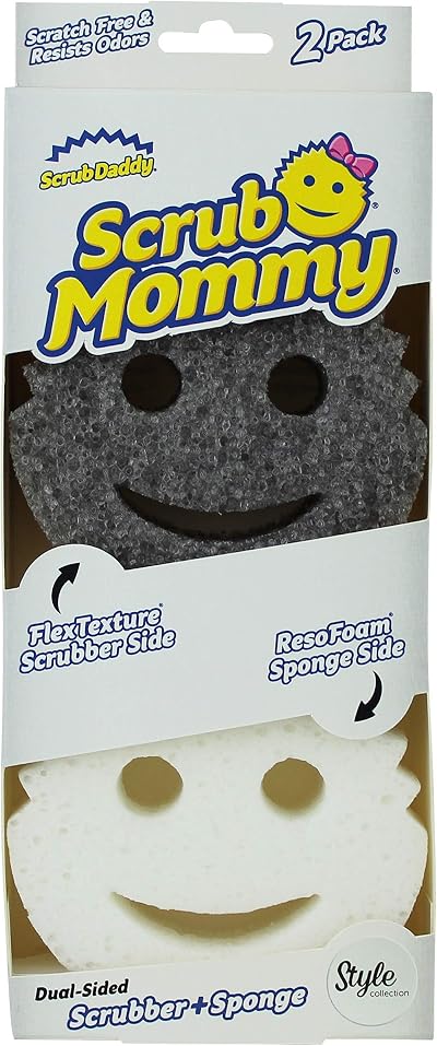 Scrub Daddy Scrub Mommy Dual Sided Non Scratch Sponges Twin Pack
