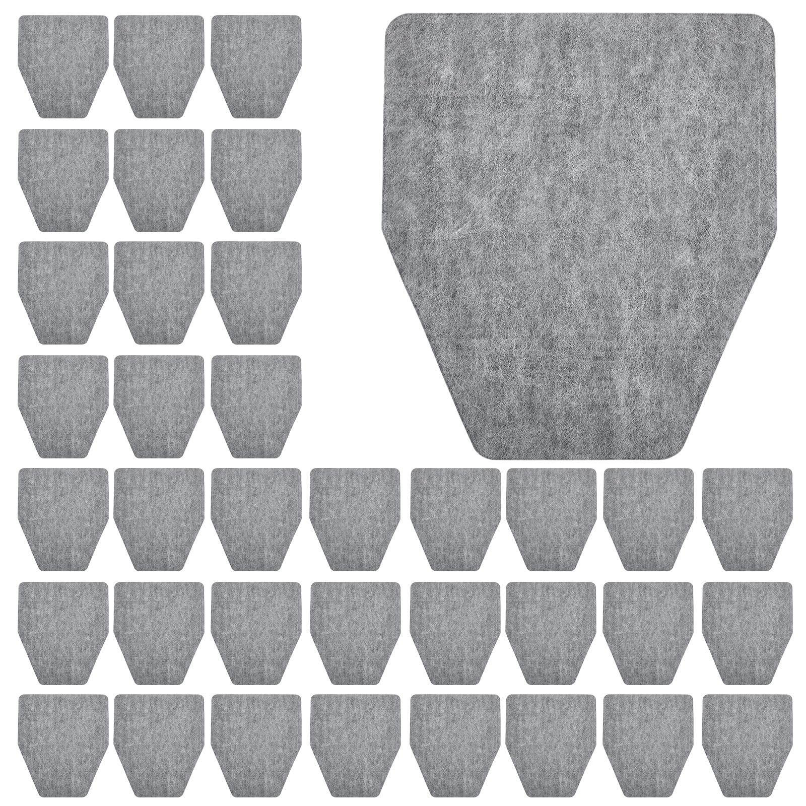 Photo 1 of Maasechs 50 Pcs Disposable Urinal Mats for Men Bathroom Commercial Urinal Pads for Mens Room Toilet Mats Non Slip Water Absorption Deodorization Toilet Floor Protector from Urine, Gray(Hexagon)