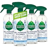Seventh Generation, All Purpose Cleaner, Free &amp; Clear, 23 oz, Pack of 4 | Cut Grease with a Safer Clean; Tough on Grease; Powerful Clean. Safer for your Family; Free &amp; Clear; 23 oz; Pack of 4