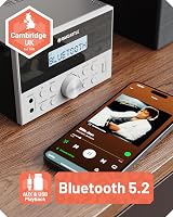Oakcastle HIFI150 5.2 Bluetooth CD Player with 20W Speakers view 2