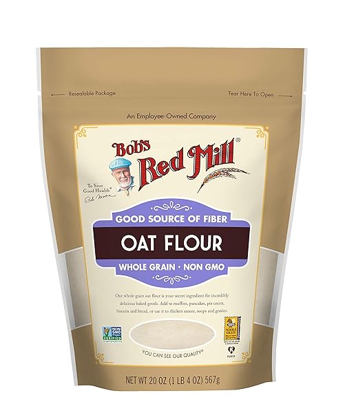 BOB’S RED MILL WHOLE GRAIN OAT FLOUR, 20OZ (PACK OF 1) – WHOLE GRAIN, VEGAN, KOSHER