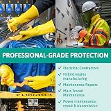 Ansell ActivArmr Electrician Work Gloves Size L 1000V Class 0 Natural Rubber view 3