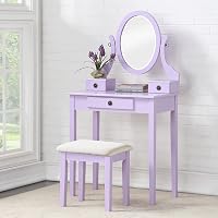 Roundhill Furniture Sanlo - Set da tavolo e sgabello, in legno, colore: Rosa
