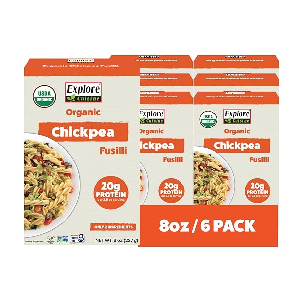 EXPLORE CUISINE ORGANIC CHICKPEA FUSILLI – (8 OZ)...