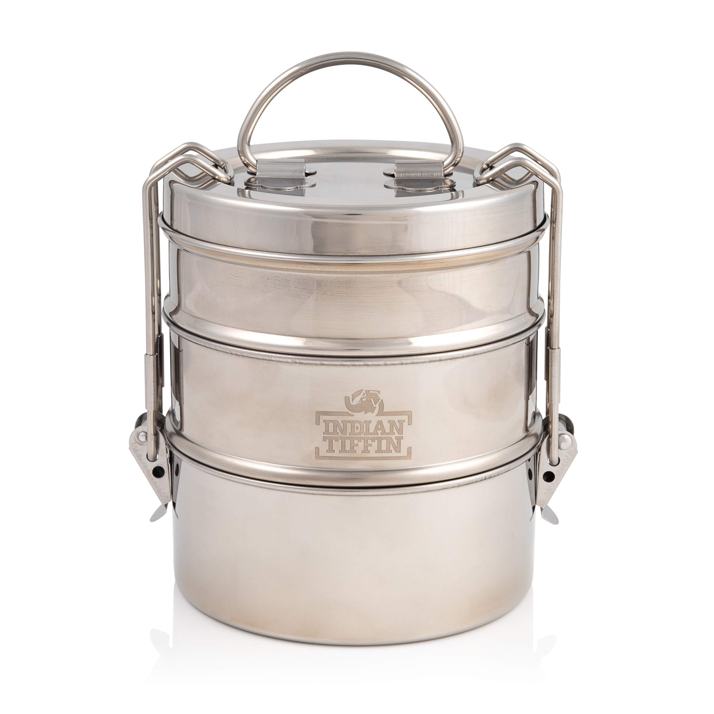 3 Tier Indian-Tiffin Stainless Steel Medium Tiffin Lunch Box