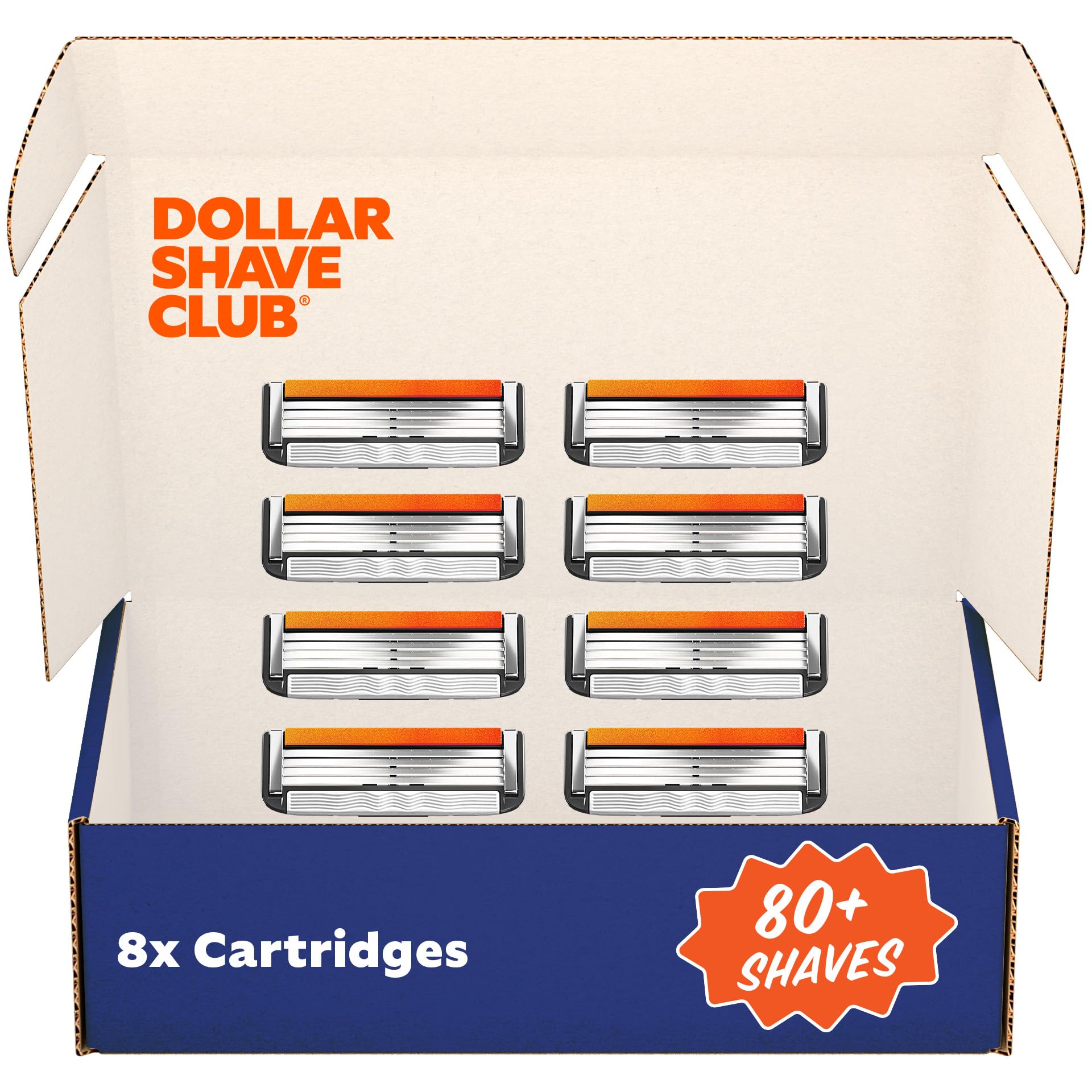 Photo 1 of * only comes with two packs *
Dollar Shave Club | 4 Blade Razor Refills (8 Pack) | Swift Rinse Blades for Longer and Thicker Hair