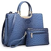 Womens Handbag Top Handle Shoulder Bag Tote Satchel Purse Work Bag with Matching Wallet