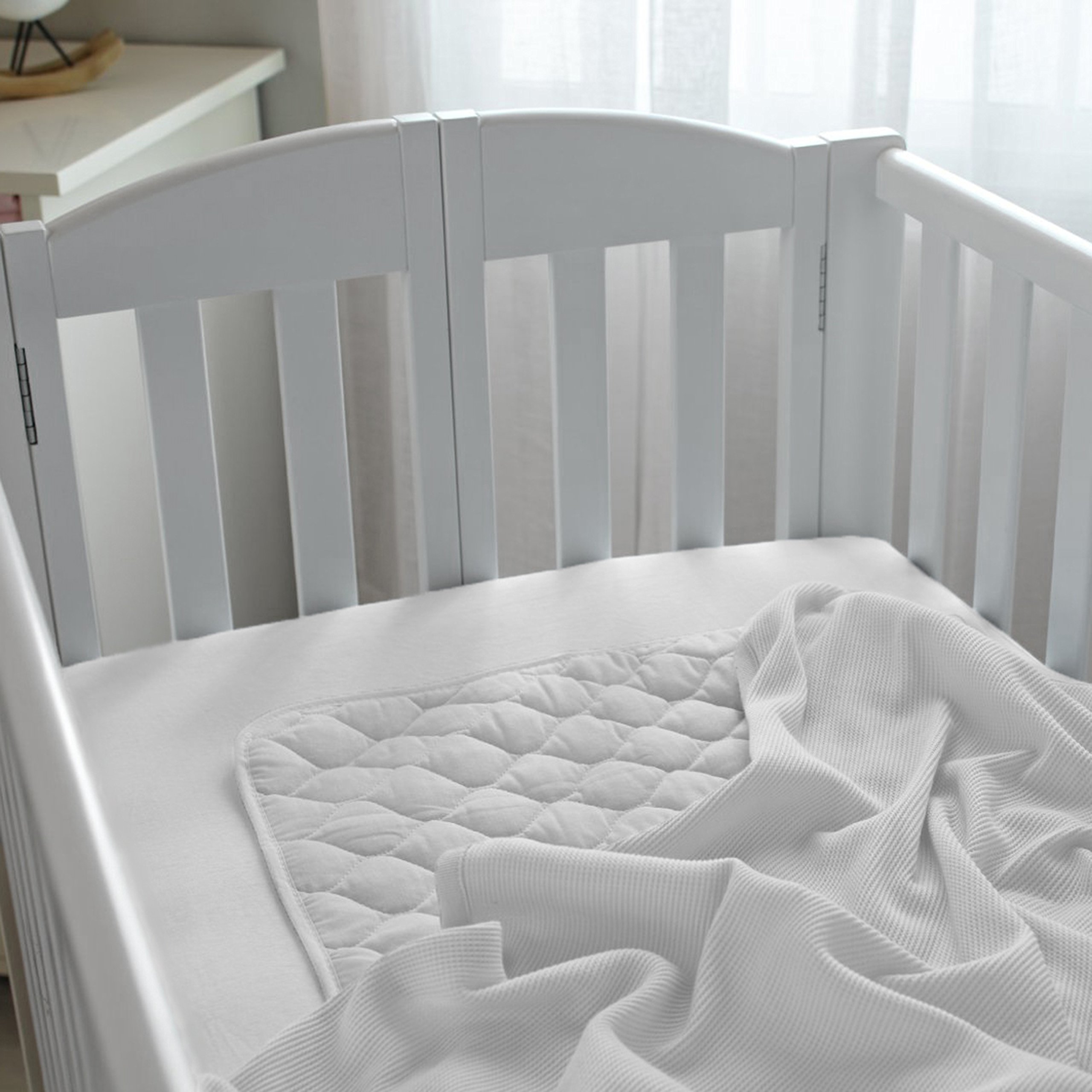 American Baby Company 100% Cotton Thermal Waffle Swaddle Blanket, Soft, Breathable & Stretchy, White, 2 Pack, 30