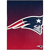 FOCO NFL Micro Raschel Throw Blanket, Gradient, 50 x 60 New England Patriots