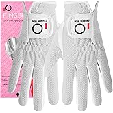 FINGER TEN Womens Golf Glove Right Handed Golfer Left Hand Rain Grip Hot Wet All Weather Value 2 Pack, Golf Gloves Breathable Flexible for Ladies Women