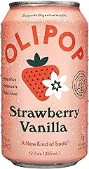 Olipop Strawberry Vanilla Sparkling Tonic, 12 Fl Oz Can