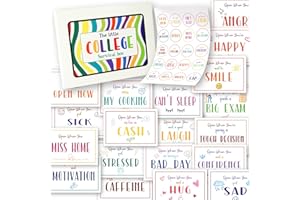 STOFINITY Open When Envelopes For College Student Gifts - 20 Open When Letters Kit For College Daughter, Going Away To College Gifts For Girls, Open When Cards Box Back To School Gift For Boyfriend