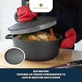 MasterClass Cast Aluminium Oval Casserole Dish 30cm 6L Gift Boxed Black view 5