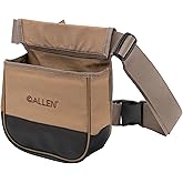 Allen Company Shotgun Shell Pouch with Belt - Clay Trap Skeet Shooting Bag, 2 Box Capacity Shell Holder for Hunting Range Practice - Tan