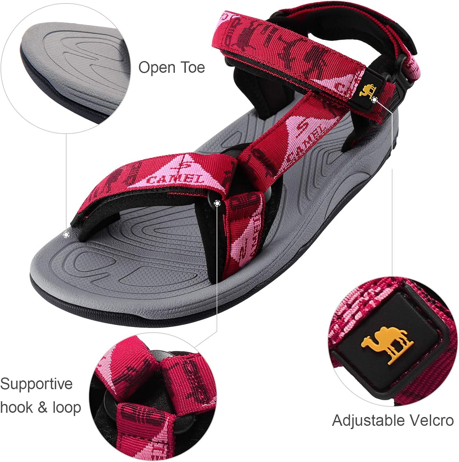 VITUOFLY Kinder Sandalen - Geschlossene Trekking Sandalen Für Sommer