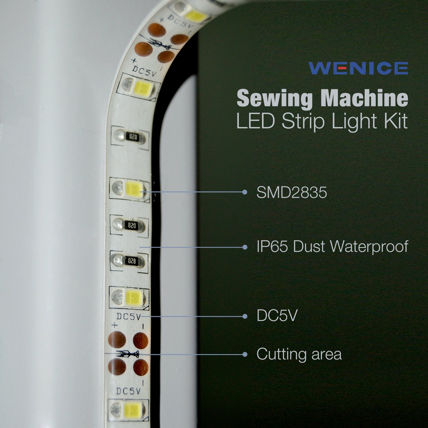 Sewing Machine Light LED Light for Decorative Purposes with Touch dimmer,Fits Sewing Machines 2 Set