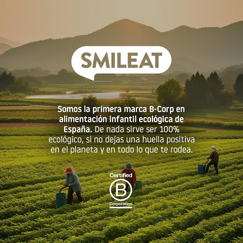 - Smilitos Snack - Sabor a Fresa y Plátano - Merienda Divertida para Peques Desde 8 Meses - 1 Bolsa de 25g