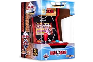 Arcade1Up NBA JAM™ Countercade – Compact Retro Arcade Machine with 3 Built-in Basketball Games, Real-Feel Controls & 7” Color