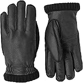 Hestra Deerskin Primaloft Rib Glove, Insulated Leather Glove for Work & Everyday Use