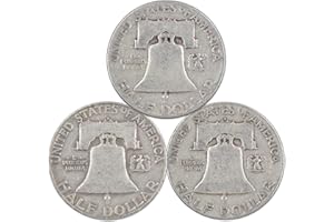 PROFILE COINS & COLLECTIBLES Franklin Half Dollar 3 Coin PDS All Mint Gift Set AG About Good 90% Silver