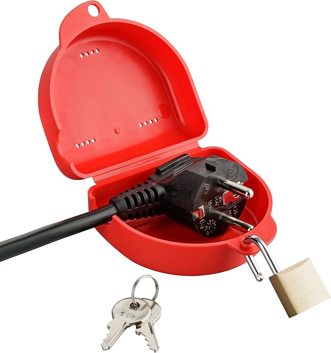 Boîte De Sécurité Verrouillable Pour Prise Épaisse - Haggiy Safe Medium - Noir - Protection Accès