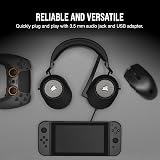 Corsair HS65 Surround Multiplatform Wired Gaming Headset Carbon view 6