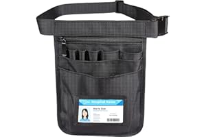 Nurse Accessories Utility Belt Bag Multi-Compartment Nursing Fanny Pack Nurse Medical Waist Organizer Belt Nurse Apron Hip Ba