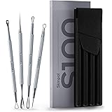 Suvorna Skinpal S100 Pimple Popper tool Kit. Lancet for Facial Milia Remover. Blackhead, Whitehead Extractors, Zit, Blemish &