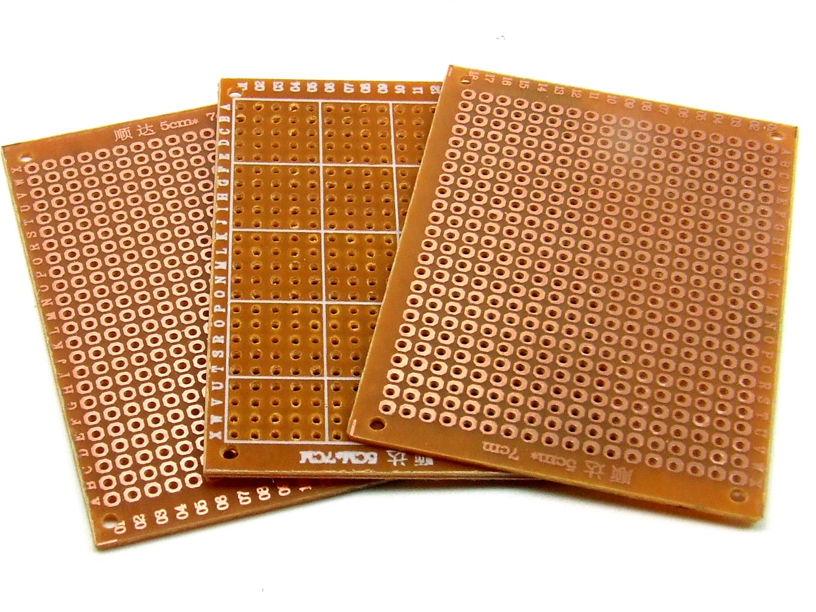 Pcs. 3 x STRIP BOARD PCB 50mm x 70 mm Single side #A717