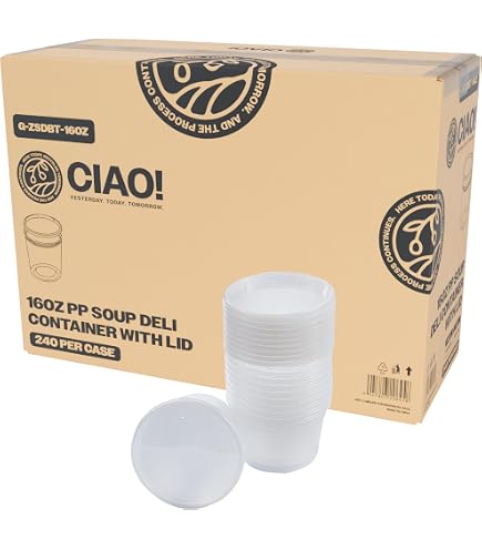 AMZ Empire 8oz Foam Food Containers With Vented Lids - 50 Pack, For Hot & Cold Takeout - View #9