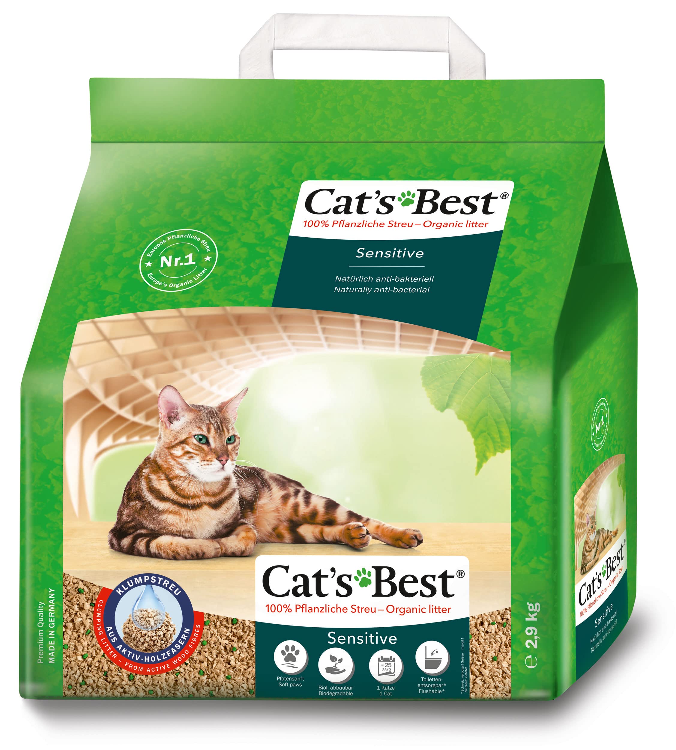 Cat's Best 29776 Cat Litter Green Power (2,9 kg)