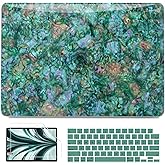 B BELK Case Compatible with MacBook Air 13 inch 2026 2025 2024 2023 2022 Releasae M4 M3 M2 A3240 A3113 A2681, Plastic Laptop Hard Shell Case+Keyboard Cover +Screen Protector, Shiny Green