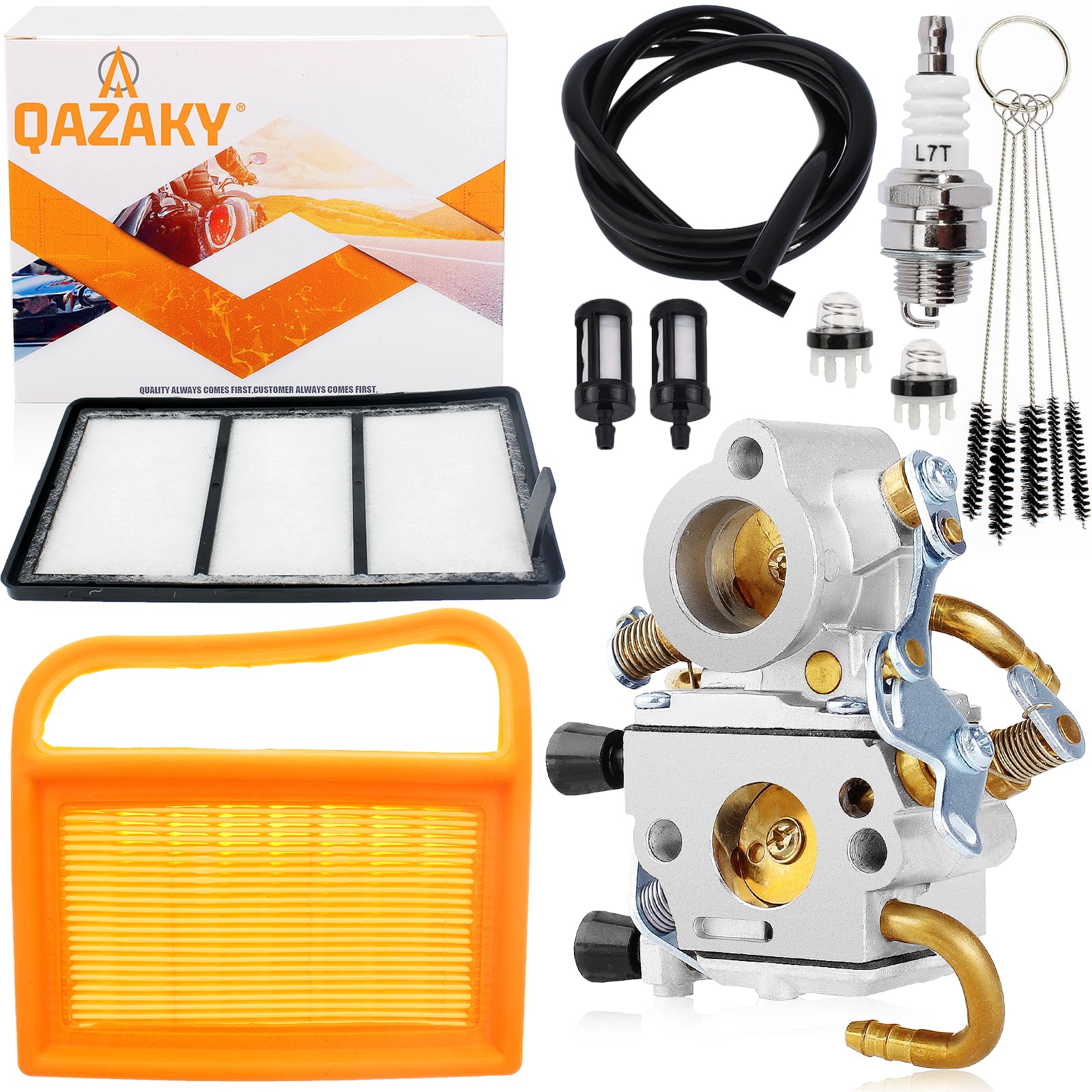 QAZAKY Carburetor Compatible with TS410 TS410Z TS420 TS420Z Concrete Cut off Saw Zama C1Q-S118 C1Q-S118D Carb 4238-120-0600 42381200600