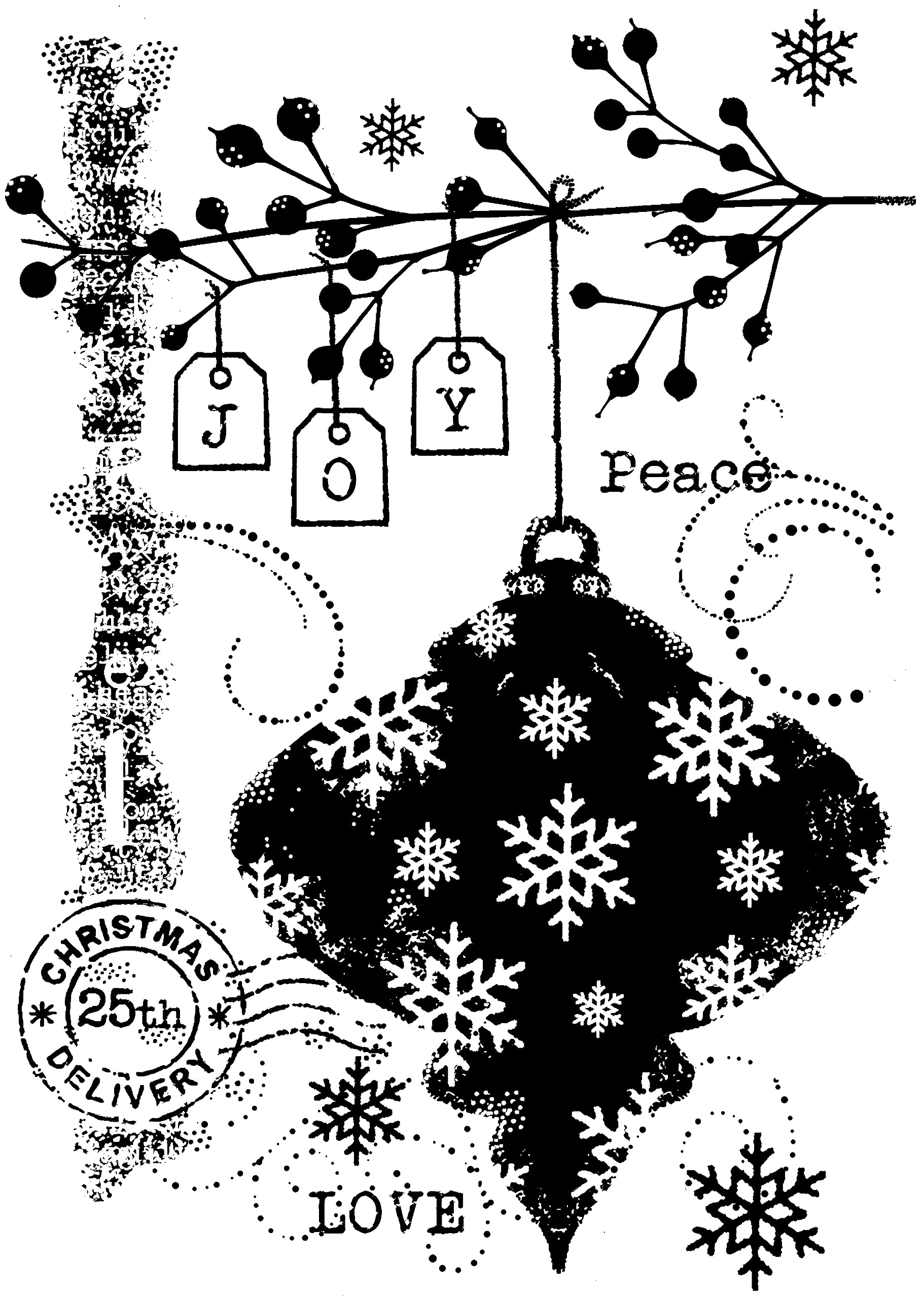 Woodware Stamp Set-Winter Bauble, 4 x 6 in