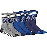 Ultra Game Men's NBA Official Athletic Cushioned Secure Fit Team Crew Socks-3 Pack