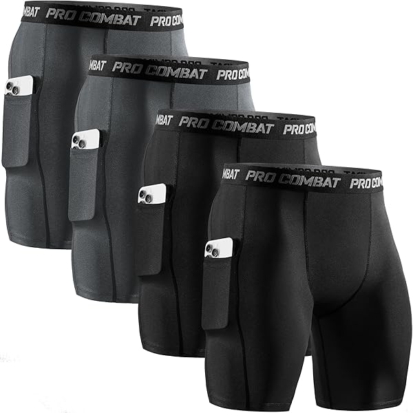 Running Tights Men TELALEO 5/6 Pack Copression Shorts En Spandex