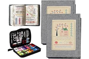 2026 New Embroidery Book Kit, Portable All Scenario Embroidery Book, 86 Embroiderys Techniques with Manual & a Complete Tools