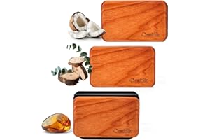 CRATIK Car Air Freshener - Wood Air Freshener - Car Odor Eliminator for Visor Clip-Variety Scent Refill, Vehicle Scent Diffuser for Cabin, Truck & SUV - Pack of 3 (Teak-Amber-Cabana)-CLIP INCLUDED