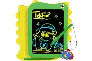TEKFUN LCD Writing Tablet for Kids, Doodle Board Drawing Pad, Dinosaur Toys for Kids, Travel Toys for 3 4 5 6 Year Old Boys Girls, Easter Birthday Christmas Gifts (8.5in Green)